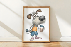 Funny Dog Fitness Clipart Product Image 3