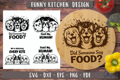 Funny Dog Food Kitchen humor SVG design