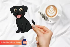 Funny Dog Sticker, Funny Animal Sticker, Dog Sticker Product Image 1