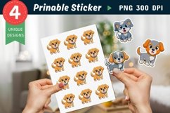 Funny Dog Sticker Clipart Product Image 1