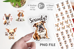 Funny Dog Big Eye Sticker Product Image 1