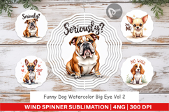 Funny Dog Big Eye Wind Spinner Product Image 1