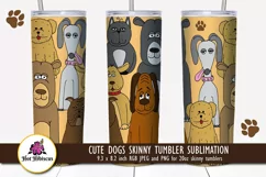 funny dogs tumbler sublimation