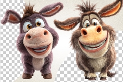 Funny Donkey 60 PNG Clipart Bundle 4K UHD 4K Transparent BG Product Image 7