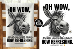 Funny Donkey Kitchen Towel Design Png Sublimation Product Image 1
