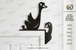 Funny Door Corners Bundle Laser Cut. Door Trim Corner SVG Product Image 6