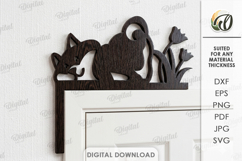 Funny Door Corners Bundle Laser Cut. Door Trim Corner SVG Product Image 11