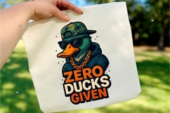 Funny Duck PNG, Zero Ducks given PNG, Funny Animal Quote PNG Product Image 3