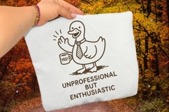 Funny Duck PNG, Unprofessional But Enthusiastic PNG Product Image 1