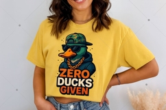 Funny Duck PNG, Zero Ducks given PNG, Funny Animal Quote PNG Product Image 5