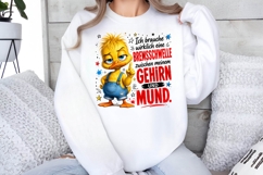 Funny Duck German Saying Sublimation PNG Design File Product Image 2