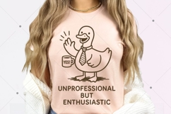 Funny Duck PNG, Unprofessional But Enthusiastic PNG Product Image 3