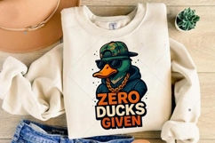 Funny Duck PNG, Zero Ducks given PNG, Funny Animal Quote PNG Product Image 6