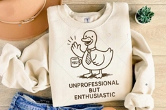 Funny Duck PNG, Unprofessional But Enthusiastic PNG Product Image 4