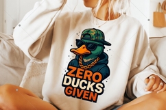 Funny Duck PNG, Zero Ducks given PNG, Funny Animal Quote PNG Product Image 7