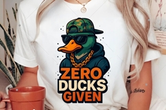 Funny Duck PNG, Zero Ducks given PNG, Funny Animal Quote PNG Product Image 2