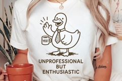 Funny Duck PNG, Unprofessional But Enthusiastic PNG Product Image 7
