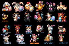 Funny Easter Animal Clipart Product Image 3
