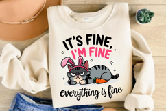 Funny Easter Cat Bunny PNG, Easter Cat PNG, Easter PNG Product Image 3