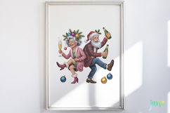 Funny Elderly Couple Christmas Party Product Image 5