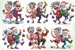 Funny Elderly Couple Christmas Party Product Image 6