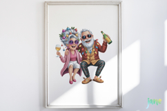 Funny Elderly Couple Christmas Party Product Image 5