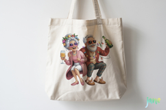 Funny Elderly Couple Christmas Party Product Image 4