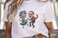 Funny Elderly Couple Christmas Party Product Image 2