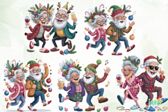 Funny Elderly Couple Christmas Party Product Image 4