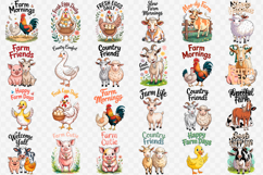 Funny farm sublimation bundle | Cute Farm Animals bundle Product Image 3