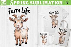 Funny farm sublimation | Cute Farm Animals clipart Product Image 1