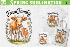 Funny farm sublimation | Cute Farm Animals clipart Product Image 1