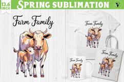 Funny farm sublimation | Cute Farm Animals clipart Product Image 1