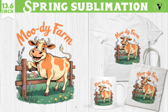 Funny farm sublimation | Cute Farm Animals clipart Product Image 1