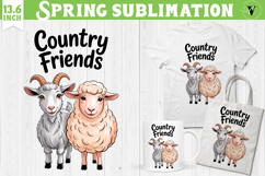 Funny farm sublimation | Cute Farm Animals clipart Product Image 1