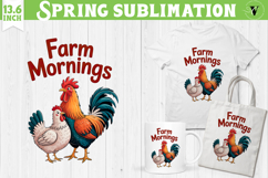 Funny farm sublimation | Cute Farm Animals clipart Product Image 1