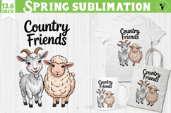 Funny farm sublimation | Cute Farm Animals clipart Product Image 1