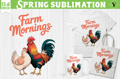 Funny farm sublimation | Cute Farm Animals clipart Product Image 1