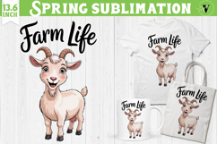 Funny farm sublimation | Cute Farm Animals clipart Product Image 1