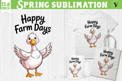 Funny farm sublimation | Cute Farm Animals clipart Product Image 1