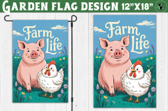 Funny Farm Garden flag | Funny animals Yard Flag Product Image 1