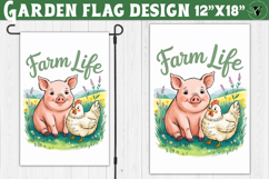 Funny Farm Garden flag | Funny animals Yard Flag Product Image 1