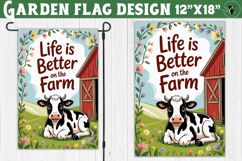 Funny Farm Garden flag | Funny animals Yard Flag Product Image 1