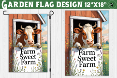 Funny Farm Garden flag | Funny animals Yard Flag Product Image 1