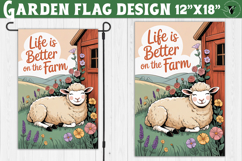 Funny Farm Garden flag | Funny animals Yard Flag Product Image 1