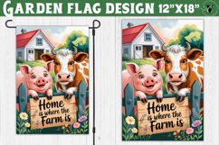 Funny Farm Garden flag | Funny animals Yard Flag Product Image 1