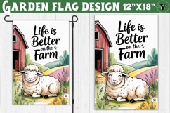 Funny Farm Garden flag | Funny animals Yard Flag Product Image 1