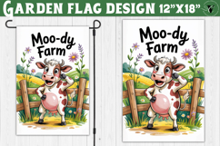 Funny Farm Garden flag | Funny animals Yard Flag Product Image 1