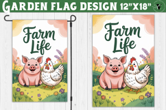 Funny Farm Garden flag | Funny animals Yard Flag Product Image 1