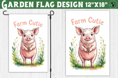 Funny Farm Garden flag | Funny animals Yard Flag Product Image 1